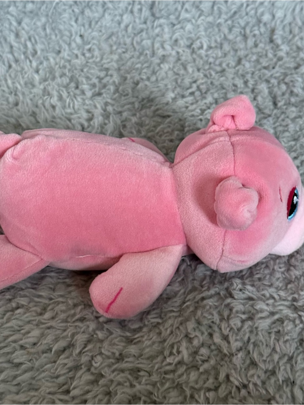 Cutetitos Floppito Pig Plush 7”‎ Pink Stuffed Animal Laying Bean Bag Soft Toy - Picture 4 of 5